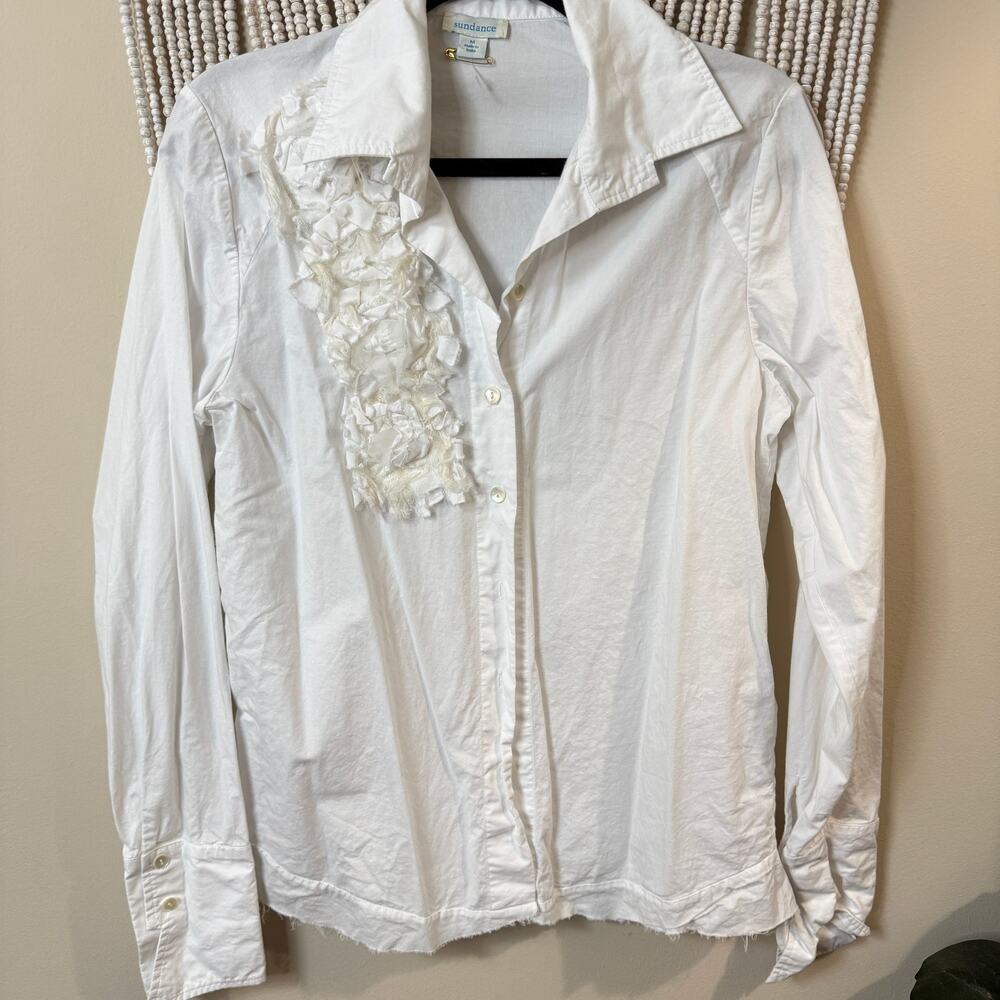 Sundance 100% Cotton White Button Down M